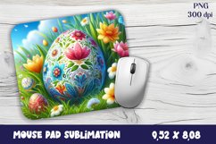 Easter egg and flowers, sublimation design PNG Product Image 1