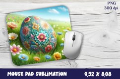 Easter egg and flowers, sublimation design PNG Product Image 1