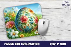 Easter egg and flowers, sublimation design PNG Product Image 1