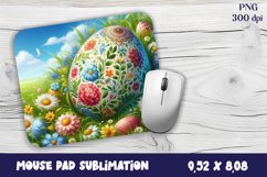 Easter egg and flowers, sublimation design PNG Product Image 1