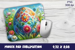 Easter egg and flowers, sublimation design PNG Product Image 1