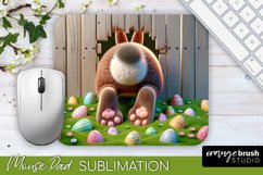 Easter Mousepad Bunny Sublimation 3D Wall in Hole PNG Design