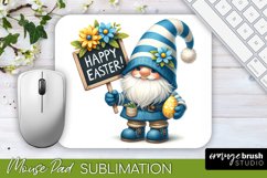 Easter Mousepad Sublimation Design - Easter Bunny Gnome Them