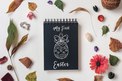 White Easter Doodles | Egg, Bunny, Flower, Sheep, Chocolate Product Image 4