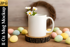 Easter Sublimation Mug Mockup | Spring Coffee Cup JPG Product Image 2