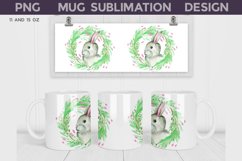Spring Bunny Mug Sublimation | Easter Mug Wrap Product Image 1