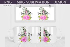 Happy Easter Mug Wrap | Spring Bunny Mug Wrap Product Image 1