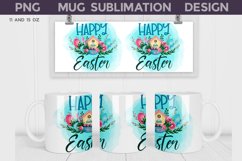 Happy Easter Mug Wrap | Spring Mug Sublimation Product Image 1
