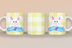 EASTER MUGS SUBLIMATION DESIGN  I HAPPY EASTER MUG WRAPS PNG