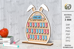 Easter Name Chart Laser Cut. Kindergarten Name Board SVG Product Image 1