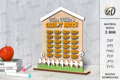Easter Name Chart Laser Cut. Kindergarten Name Board SVG Product Image 1