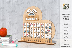 Easter Name Chart Laser Cut. Kindergarten Name Board SVG Product Image 1