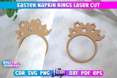 Easter Napkin Rings Laser Cut Bundle, Easter Table Decor SVG Product Image 8