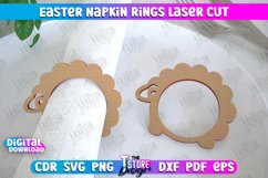 Easter Napkin Rings Laser Cut Bundle, Easter Table Decor SVG Product Image 11