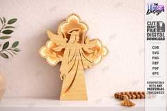 Easter Night Light Laser Cut | Religious LED Light SVG | CNC Product Image 1
