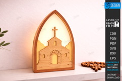 Easter Night Light Laser Cut Bundle| Religious LED Light SVG Product Image 16