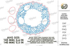 Personalized Easter Ornaments Bundle Laser Cut. Easter SVG Product Image 3