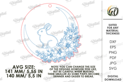 Personalized Easter Ornament Laser Cut. Easter Ornament SVG Product Image 2