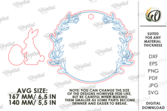 Personalized Easter Ornaments Bundle Laser Cut. Easter SVG Product Image 5