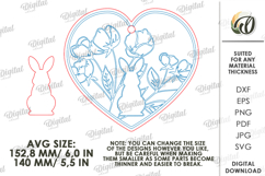 Personalized Easter Ornament Laser Cut. Easter Ornament SVG Product Image 2