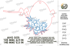 Personalized Easter Ornament Laser Cut. Easter Ornament SVG Product Image 2