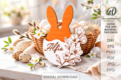 Personalized Easter Ornaments Bundle Laser Cut. Easter SVG Product Image 9