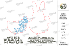 Personalized Easter Ornament Laser Cut. Easter Ornament SVG Product Image 2