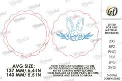 Personalized Easter Ornament Laser Cut. Easter Ornament SVG Product Image 2