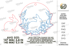 Personalized Easter Ornament Laser Cut. Easter Ornament SVG Product Image 2