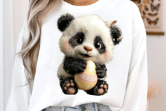 Easter Panda Egg Hug Clipart Product Image 2