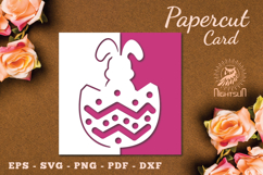 Easter Papercut Card SVG Product Image 1
