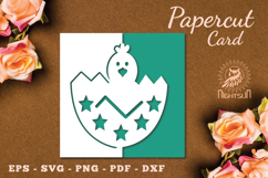 Easter Papercut Card SVG Product Image 1