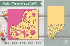 Easter Papercut Card Template SVG Product Image 1