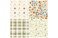 Easter Pastel Floral Digital Paper Product Image 2