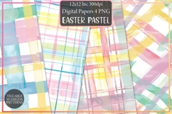 Easter Pastel Plaid Seamless Patterns Product Image 1