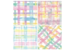 Easter Pastel Plaid Seamless Patterns Product Image 2