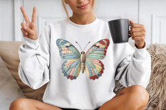 Easter Patchwork Butterfly Png Product Image 2