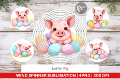 Wind Spinner Easter Pig Product Image 1