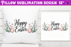 Christian Easter pillow sublimation | Hoppy Easter design Product Image 1