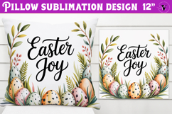 Christian Easter pillow sublimation | Easter joy design Product Image 1
