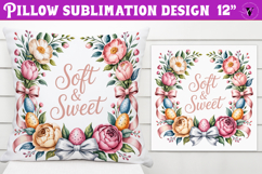 Christian Easter pillow sublimation | Soft and Sweet design Product Image 1