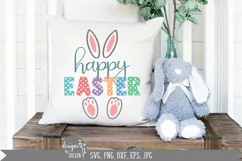 Happy Easter with Feet and Ears SVG, Easter SVG, Sublimation Product Image 2