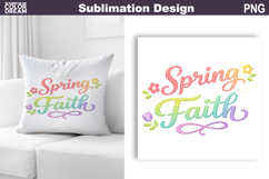 Easter Christian Religious Quote | Spring Faith Product Image 1