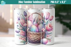 Pink Easter 20 OZ Skinny Tumbler Sublimation Product Image 1