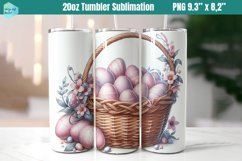 Pink Easter 20 OZ Skinny Tumbler Sublimation Product Image 1