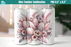 Pink Easter 20 OZ Skinny Tumbler Sublimation Product Image 1