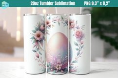 Pink Easter 20 OZ Skinny Tumbler Sublimation Product Image 1