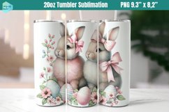 Pink Easter 20 OZ Skinny Tumbler Sublimation Product Image 1