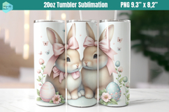 Pink Easter 20 OZ Skinny Tumbler Sublimation Product Image 1