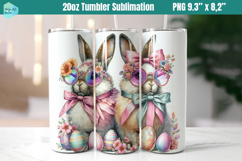 Pink Easter 20 OZ Skinny Tumbler Sublimation Product Image 1